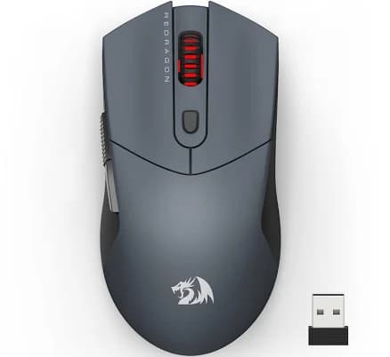 Redragon Wireless Gaming Mouse, Ultra-Light 26K DPI Gaming Mouse Tri-Mode Bluetooth Mouse Ergonomic Natural Grip Build, Full Programmable Buttons,
