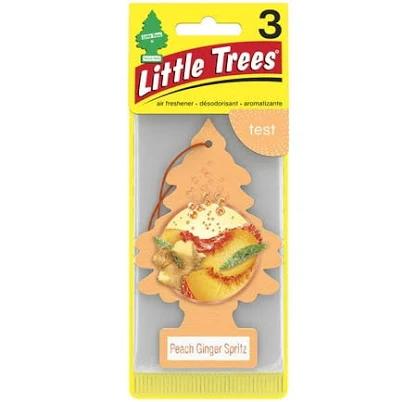 Little Trees Peach Ginger Spritz Auto Air Freshener 3-Pack