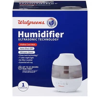 Walgreens Ultrasonic Technology Humidifier