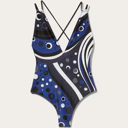 Pucci Fontane Print Nylon Swimsuit