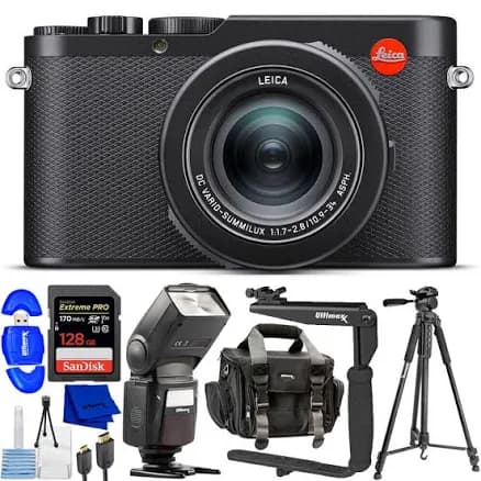 Leica D-lux 8 Digital Camera 19191 - 10pc Accessory Bundle