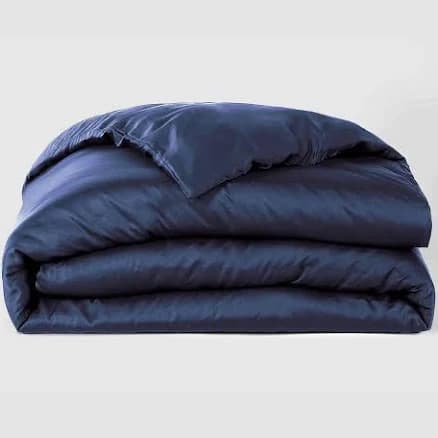 Vegan Silk Duvet Cover TWIN or TWIN XL / BLUE LOTUS