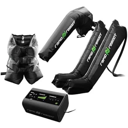Rapid Reboot Complete Package Compression Boot, Arm, Hip, & Pump. Sequential Air Compression Therapy For Improved Circulation And Workout Recovery Fo