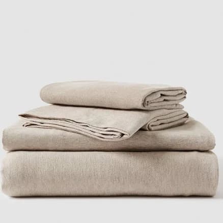 p a c t® Luxury Organic Favorite Tee Jersey Sheet Set Heather