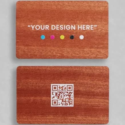 Bamboo Smart Business Card, Cherry Bamboo