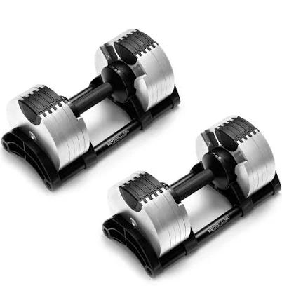 NÜOBELL Adjustable Dumbbells - Bells of Steel USA 5-50 LB (Pair) / Ash