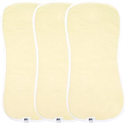 3-Pack Bamboo Viscose Burpy Bib for Baby Boys and Girls Soft Absorbent Baby Burp Cloth Drool Bibs for Newborn Burping Rags
