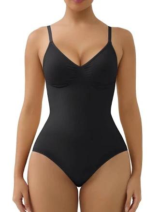 Shaperx Women's Tummy Control Racerback Bodysuit