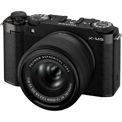 Fujifilm X-M5 Mirrorless Camera with XC 15-45mm Lens (Black)