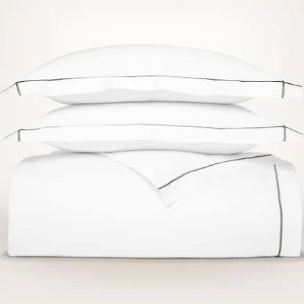 Boll & Branch Signature Embroidered Duvet Set