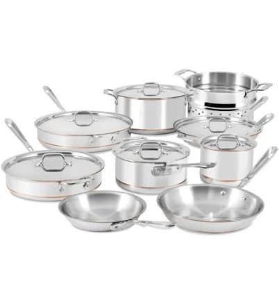 All-Clad Copper Core Bonded Cookware Set 15 Piece