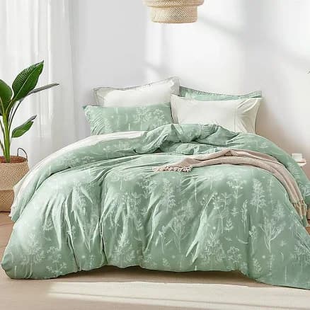 Bedsure Floral Queen Comforter Set