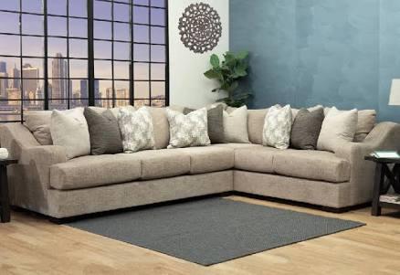 Norwalk Modern Beige 2-Piece Sectional Sofa