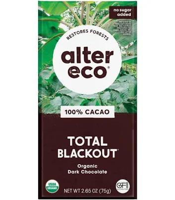 Alter Eco Organic Total Blackout Dark Chocolate Bar