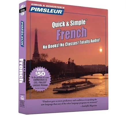 Pimsleur French Quick & Simple Course - Level 1 Lessons 1-8 CD: Learn to Speak and Understand French with Pimsleur Language Programs (1)