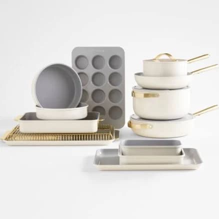 Crate & Barrel Caraway Cream Full Kitchen Set