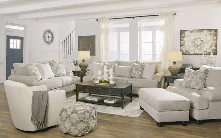 Ashley Asanti Fog Living Room Set, Beige Traditional Sets from Coleman Furniture