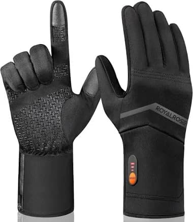 Heated Gloves Liners for Men Women, Winter Warm Gloves Liners for Arthritis Raynaud's, Rechargeable Waterproof Thin Heated Work Gloves for Ski Golf