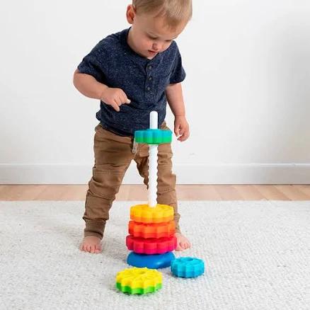 Fat Brain Toys SpinAgain Kids Stacking Toy