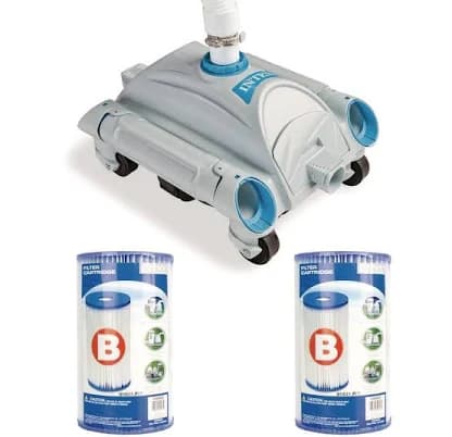 Intex Pool Cleaner Pressure Side Vacuum Cleaner Bundled with Replacement Filter (6 Pack)