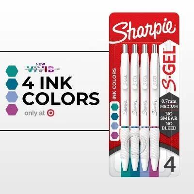 Sharpie S-Gel Pens 0.7mm Assorted (4 ct)