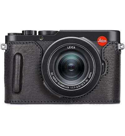 MUZIRI KINOKOO Case for Leica D-LUX 8 Camera - Retro Style Genuine Leather Half Protective Case for Leica D LUX 8/ D-LUX8 Camera - with Opening