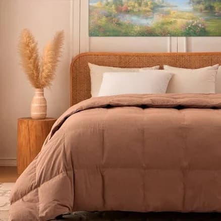 Warmy & Tummy Goose Down Filled European Linen Comforter