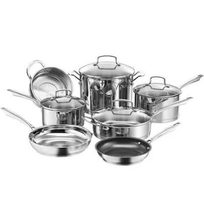 Cuisinart Professional Series 11-Piece Stainless Cookware Set