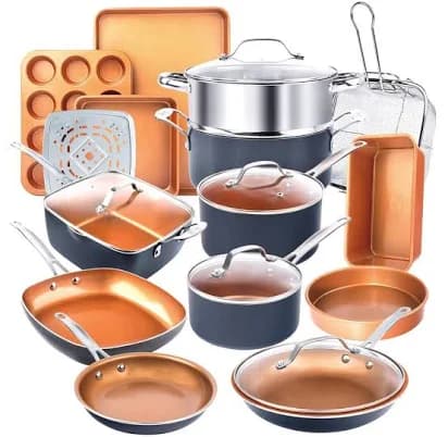 Gotham Steel 20-Piece All in One Kitchen Nonstick Cookware and Bakeware Set