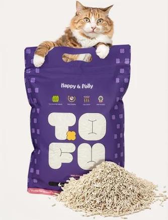 Happy & Polly Clumping Organic Tofu Cat Litter