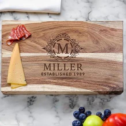 Home Wet Bar Hamilton Engraved Cutting Board