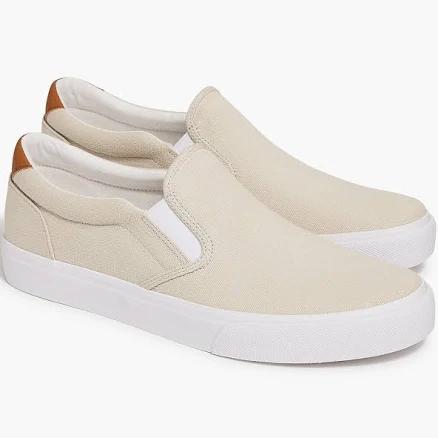 J.Crew Men's Canvas Slip-On Sneakers