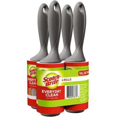 Scotch-Brite Everyday Clean Lint Rollers 4 Pack