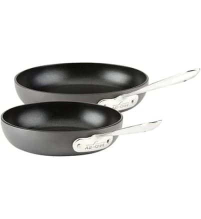 All-Clad HA1 Hard Anodized Nonstick Fry Pan Set