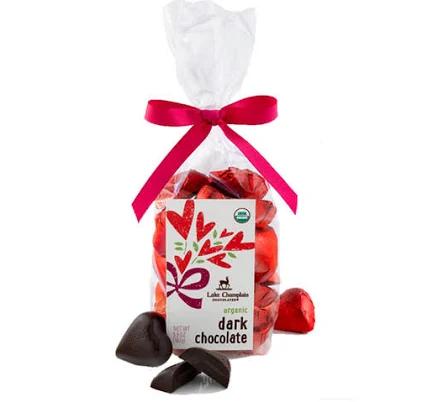 Lake Champlain Chocolates Organic Dark Chocolate Hearts GiBag