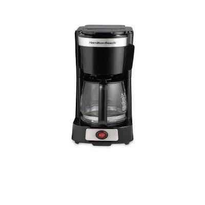 Hamilton Beach 46110 5-Cup Compact Drip Coffee Maker with Glass Carafe