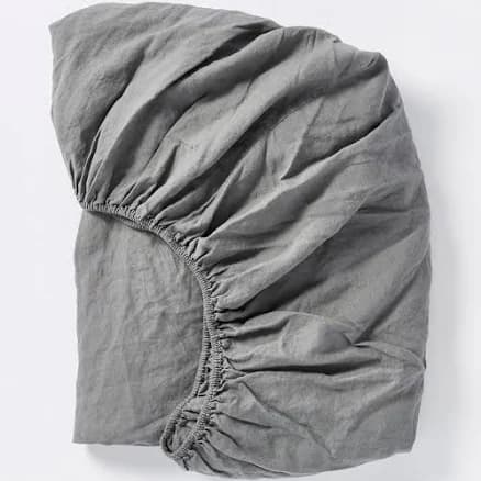 Coyuchi Organic Relaxed Linen Fitted Sheet