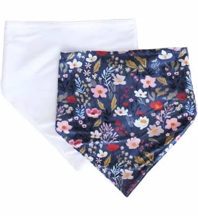 Midnight Meadow Bandana Bibs