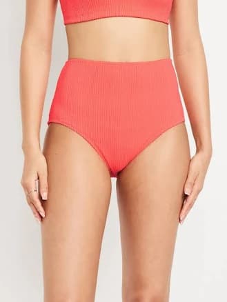 Old Navy Women's High-Waisted Bikini Swim Bottoms