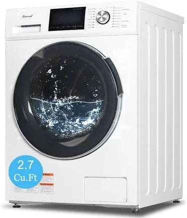 Smad Washing Machine, Compact Front Load Laundry Machine with 14 Washing Programme, Cold Wash, 36 Mins Quick Wash, 2.7 Cu.Ft Space Saving Washer