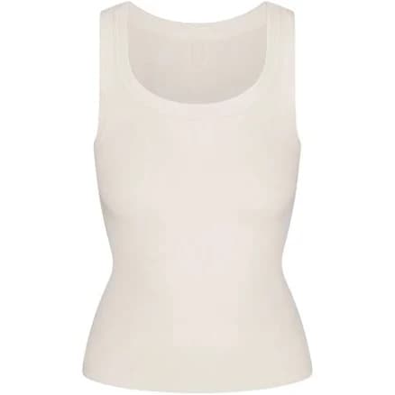 Skims Women's Scoop Neck Cotton Rib Tank Top