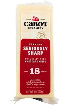 Cabot Creamery - Vermont Seriously Sharp Aged Cheddar 8 oz