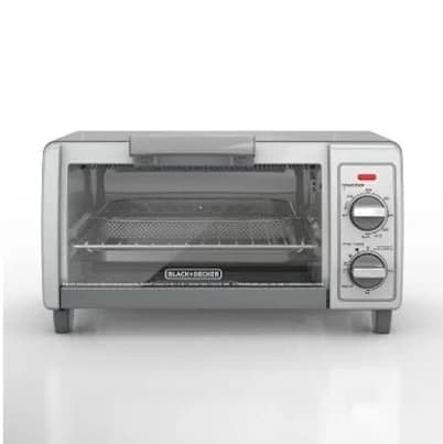 Black & Decker 4-Slice Stainless Steel Toaster Oven
