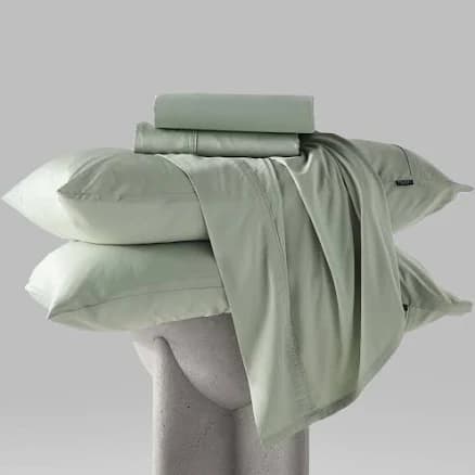 Bamboo Cooling Bed Sheets | Sleep Dry, Antibacterial, Hypoallergenic | TwinXL, Sage Green, Iced