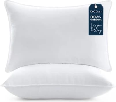 Utopia Bedding Bed Pillows for Sleeping Size, Set of 2, Hotel Pillows, Cooling Pillows for Side, Back or Stomach Sleepers