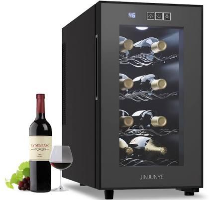 Jinjunye 8 Bottle Wine Cooler Refrigerator