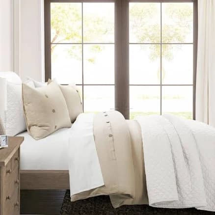 Lush Decor Belgian Flax Duvet Cover Set