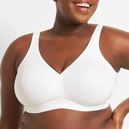 Cacique Plus Size Cotton Unlined No-Wire Bra