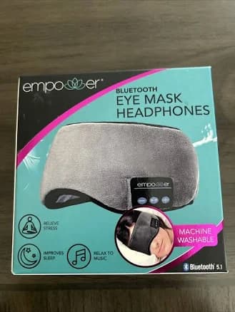 Collections Etc Ultra Plush Bluetooth Eye Mask