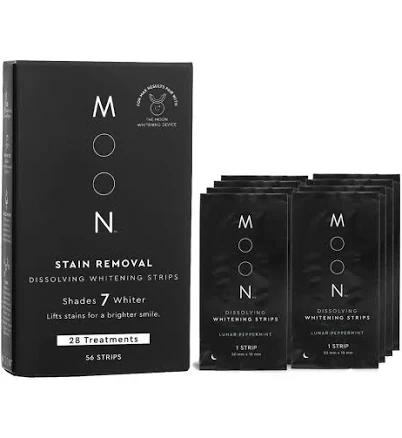 MOON Lunar Peppermint Dissolving Teeth Whitening Strips